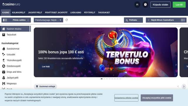 CasinoEuro casino screenshot